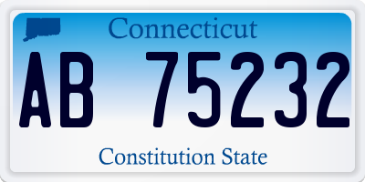 CT license plate AB75232