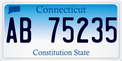 CT license plate AB75235