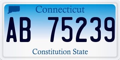 CT license plate AB75239
