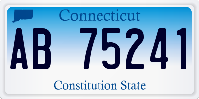 CT license plate AB75241