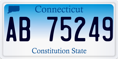 CT license plate AB75249