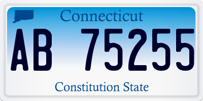 CT license plate AB75255