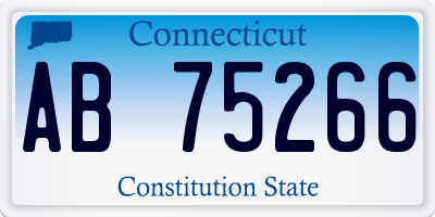 CT license plate AB75266