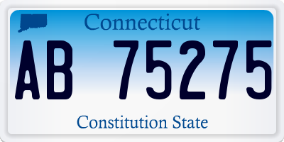 CT license plate AB75275