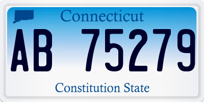 CT license plate AB75279