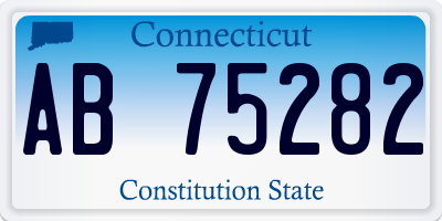 CT license plate AB75282