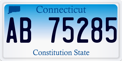CT license plate AB75285