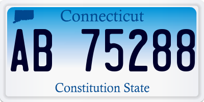 CT license plate AB75288