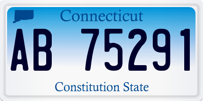 CT license plate AB75291