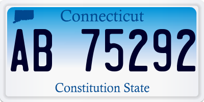 CT license plate AB75292