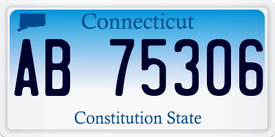 CT license plate AB75306