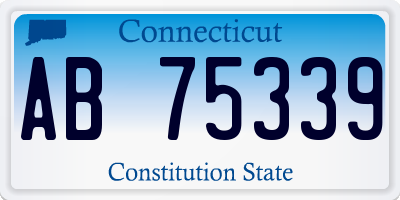 CT license plate AB75339