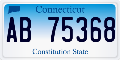 CT license plate AB75368
