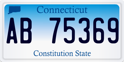 CT license plate AB75369