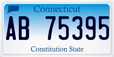 CT license plate AB75395