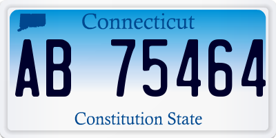 CT license plate AB75464