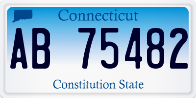 CT license plate AB75482