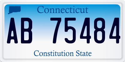 CT license plate AB75484