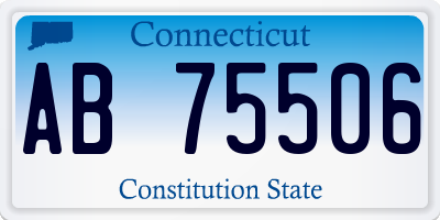 CT license plate AB75506