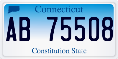CT license plate AB75508