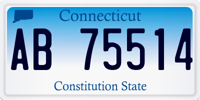 CT license plate AB75514