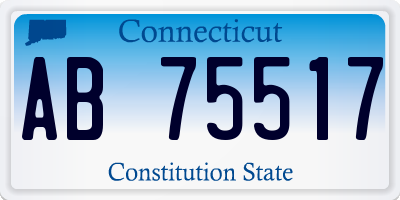CT license plate AB75517