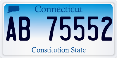 CT license plate AB75552