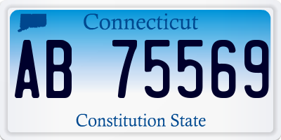 CT license plate AB75569