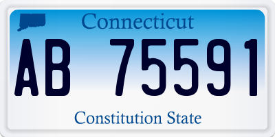 CT license plate AB75591