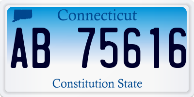 CT license plate AB75616