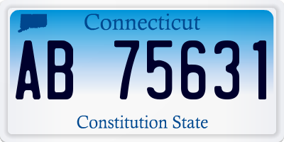 CT license plate AB75631