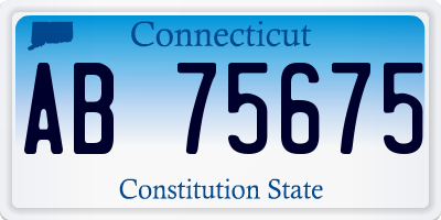 CT license plate AB75675