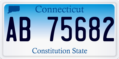 CT license plate AB75682