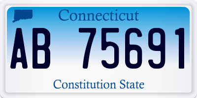 CT license plate AB75691
