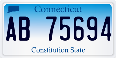 CT license plate AB75694