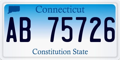 CT license plate AB75726