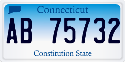 CT license plate AB75732