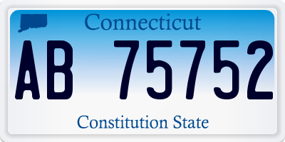 CT license plate AB75752