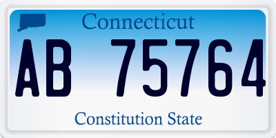 CT license plate AB75764