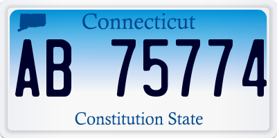 CT license plate AB75774