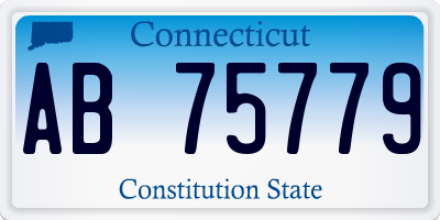 CT license plate AB75779