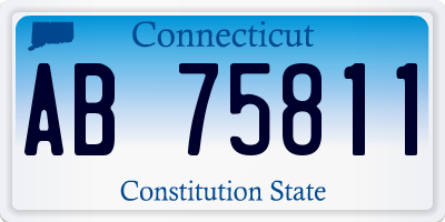 CT license plate AB75811
