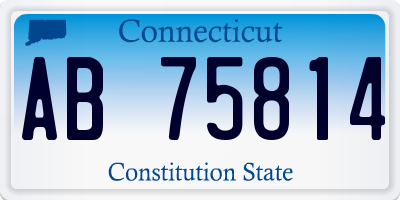 CT license plate AB75814