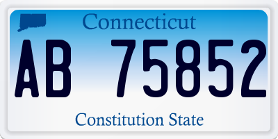 CT license plate AB75852
