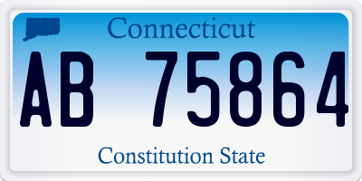 CT license plate AB75864