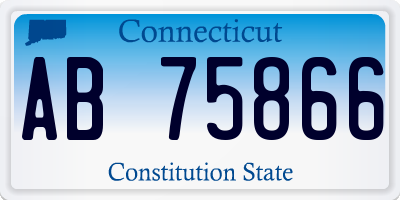 CT license plate AB75866