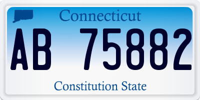 CT license plate AB75882