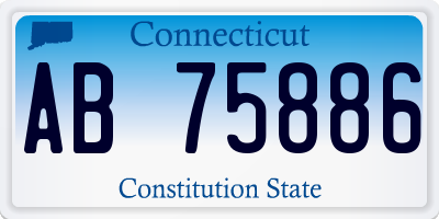 CT license plate AB75886