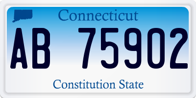 CT license plate AB75902