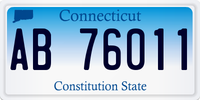 CT license plate AB76011